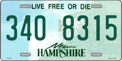 NH license plate 3408315
