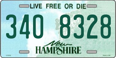 NH license plate 3408328