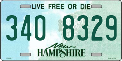 NH license plate 3408329