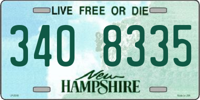 NH license plate 3408335