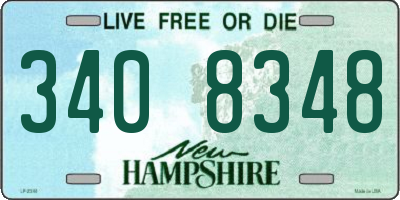 NH license plate 3408348