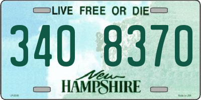 NH license plate 3408370