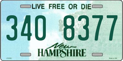 NH license plate 3408377