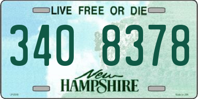 NH license plate 3408378