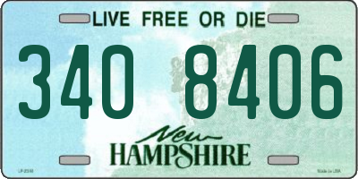 NH license plate 3408406
