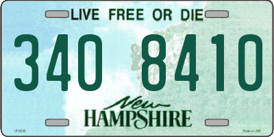 NH license plate 3408410