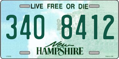 NH license plate 3408412