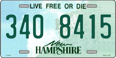 NH license plate 3408415