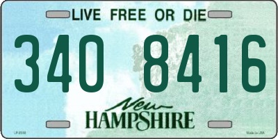 NH license plate 3408416