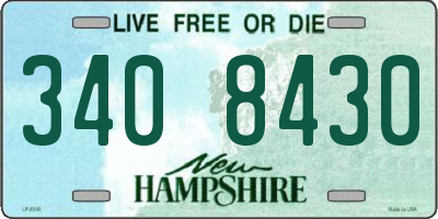 NH license plate 3408430