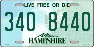 NH license plate 3408440