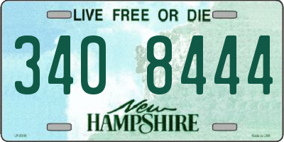 NH license plate 3408444