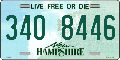 NH license plate 3408446