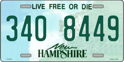 NH license plate 3408449