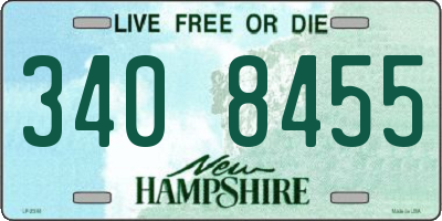 NH license plate 3408455