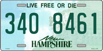 NH license plate 3408461