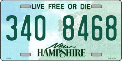 NH license plate 3408468