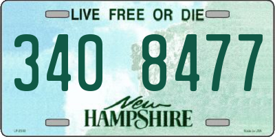 NH license plate 3408477