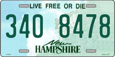 NH license plate 3408478