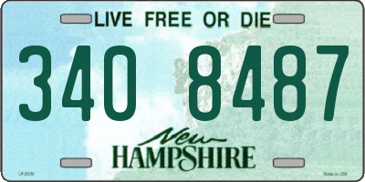 NH license plate 3408487