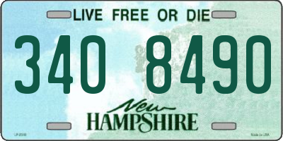 NH license plate 3408490