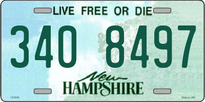 NH license plate 3408497