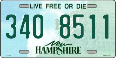 NH license plate 3408511