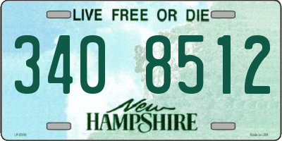 NH license plate 3408512