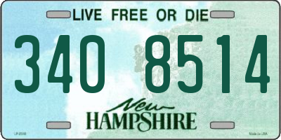 NH license plate 3408514