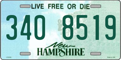 NH license plate 3408519