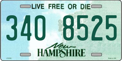 NH license plate 3408525