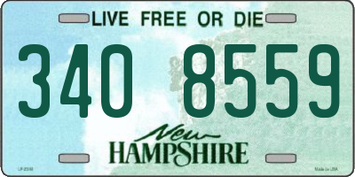 NH license plate 3408559