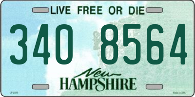 NH license plate 3408564