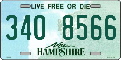 NH license plate 3408566