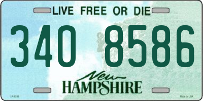 NH license plate 3408586