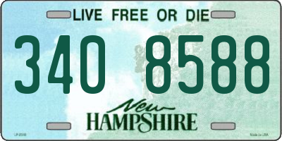 NH license plate 3408588