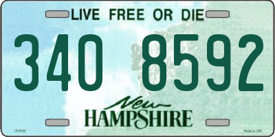NH license plate 3408592