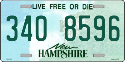 NH license plate 3408596