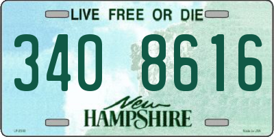 NH license plate 3408616