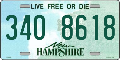 NH license plate 3408618