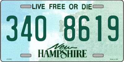 NH license plate 3408619
