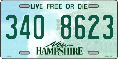 NH license plate 3408623
