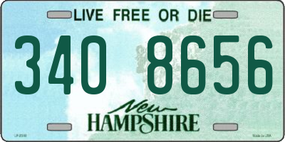 NH license plate 3408656