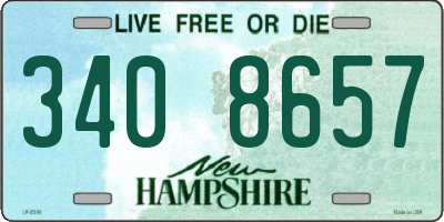 NH license plate 3408657