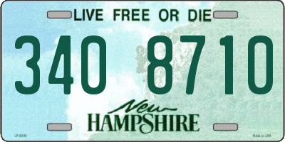 NH license plate 3408710