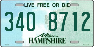 NH license plate 3408712