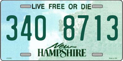 NH license plate 3408713