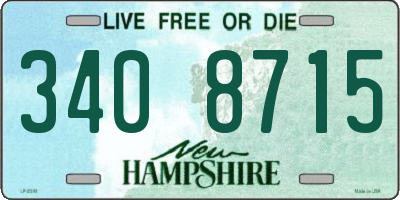 NH license plate 3408715