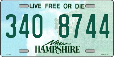 NH license plate 3408744