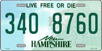 NH license plate 3408760